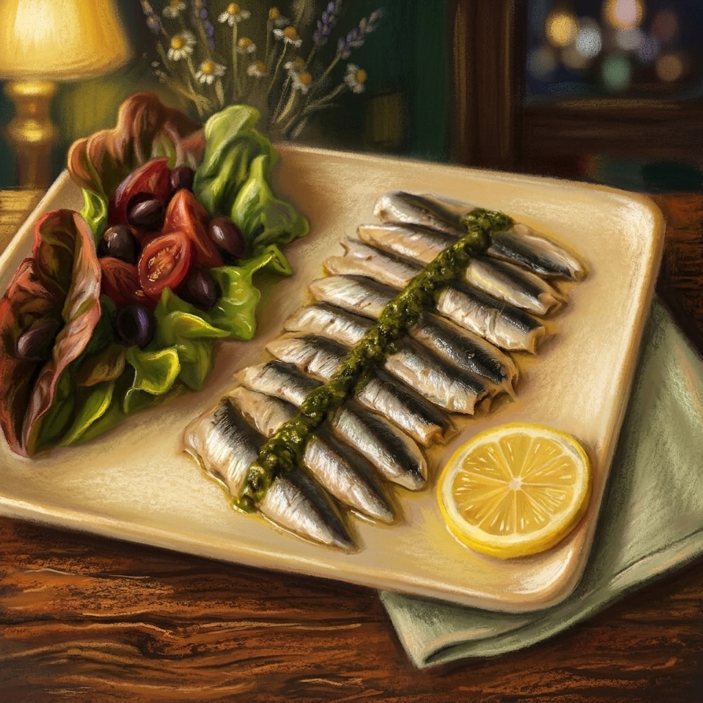 Sardines marinées